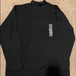 NWT charter club mock turtle neck black